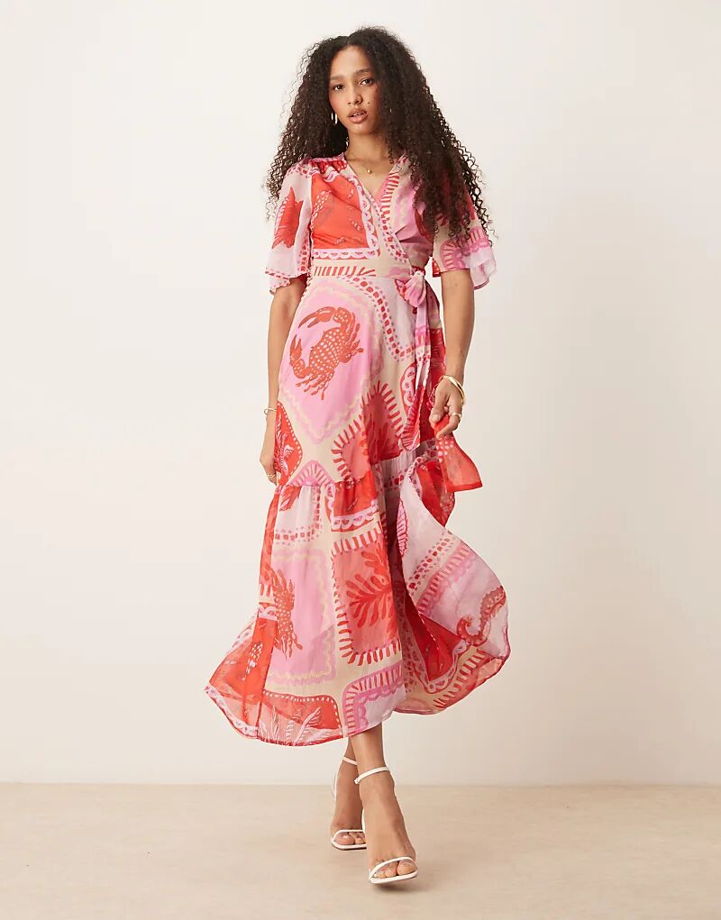 Платье-халат макси Hope & Ivy с рукавами-крылышками и розовым пляжным принтом
Платье-халат макси Hope & Ivy с рукавами-крылышками и розовым пляжным принтом