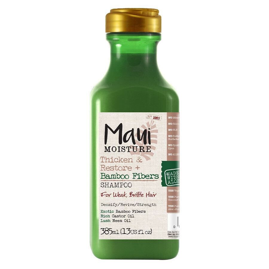 Шампунь для ослабленных и ломких волос с бамбуком Maui Moisture Thicken & Restore + Bamboo Fibers, 385 мл
Шампунь для ослабленных и ломких волос с бамбуком Maui Moisture Thicken & Restore + Bamboo Fibers, 385 мл
