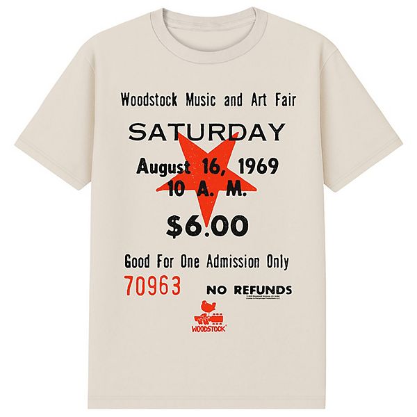 Футболка с принтом Men's Woodstock Saturday Ticket Licensed Character
Футболка с принтом Men's Woodstock Saturday Ticket Licensed Character
