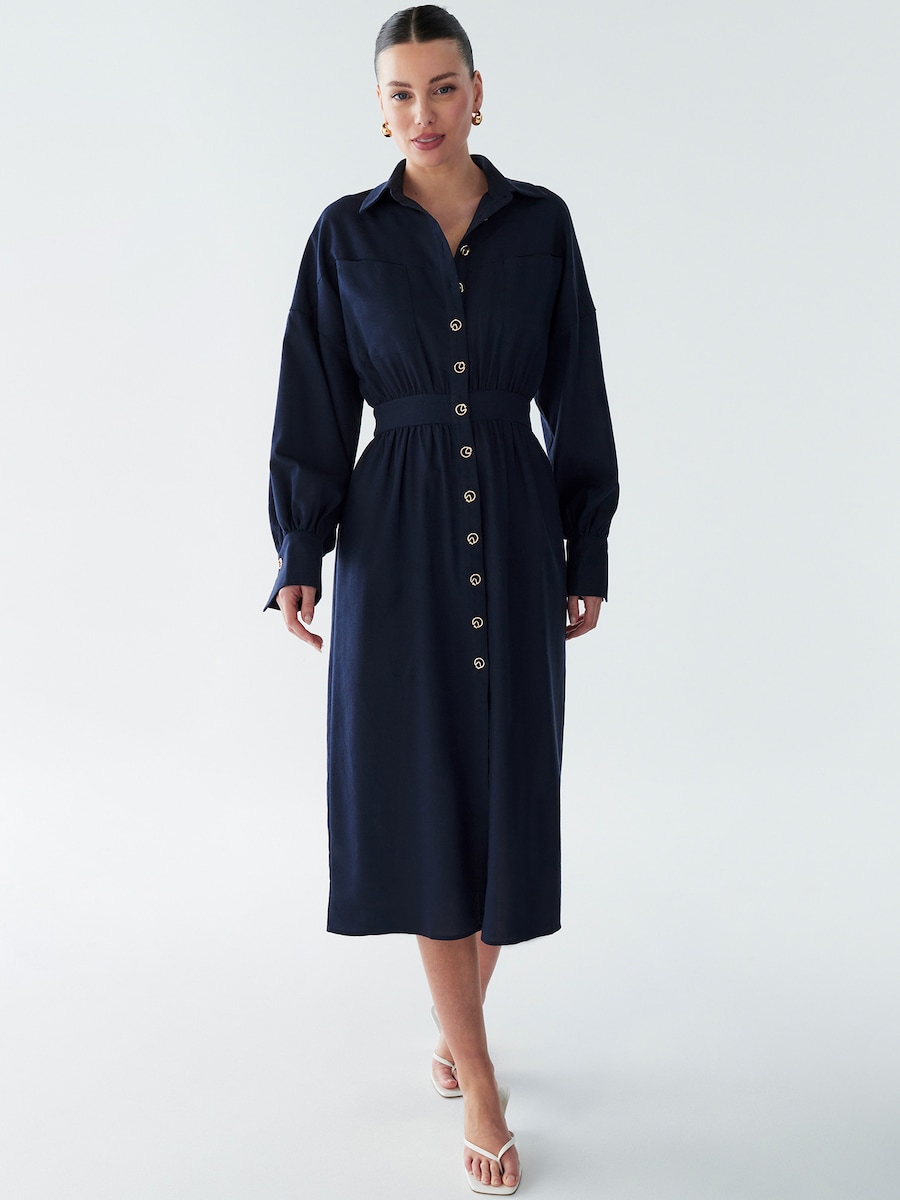 Платье-рубашка BWLDR Lola, темно-синий
Платье-рубашка BWLDR Lola, темно-синий