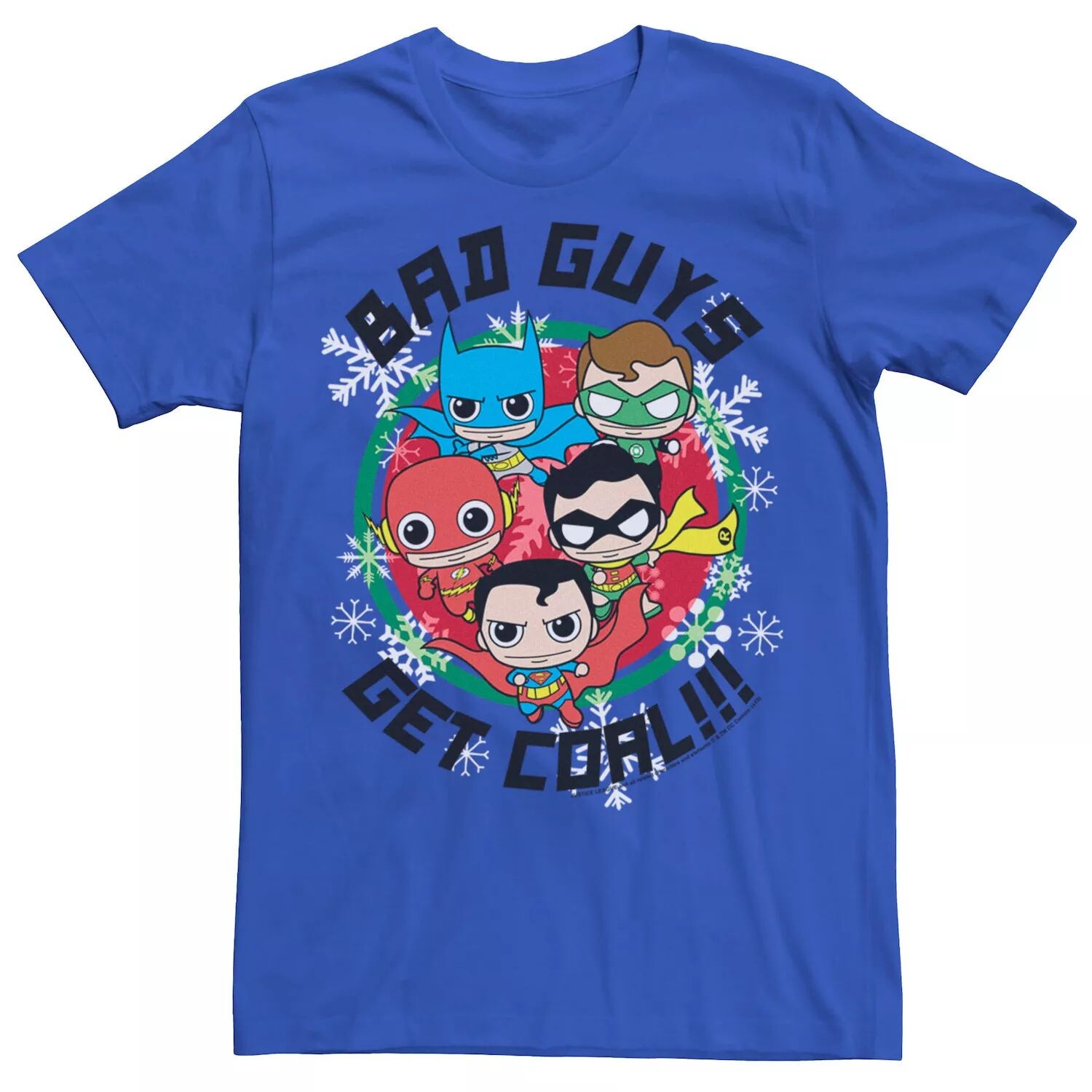 Мужская рождественская футболка DC Comics «Лига справедливости Bad Guys Get Coal» Licensed Character
Мужская рождественская футболка DC Comics «Лига справедливости Bad Guys Get Coal» Licensed Character
