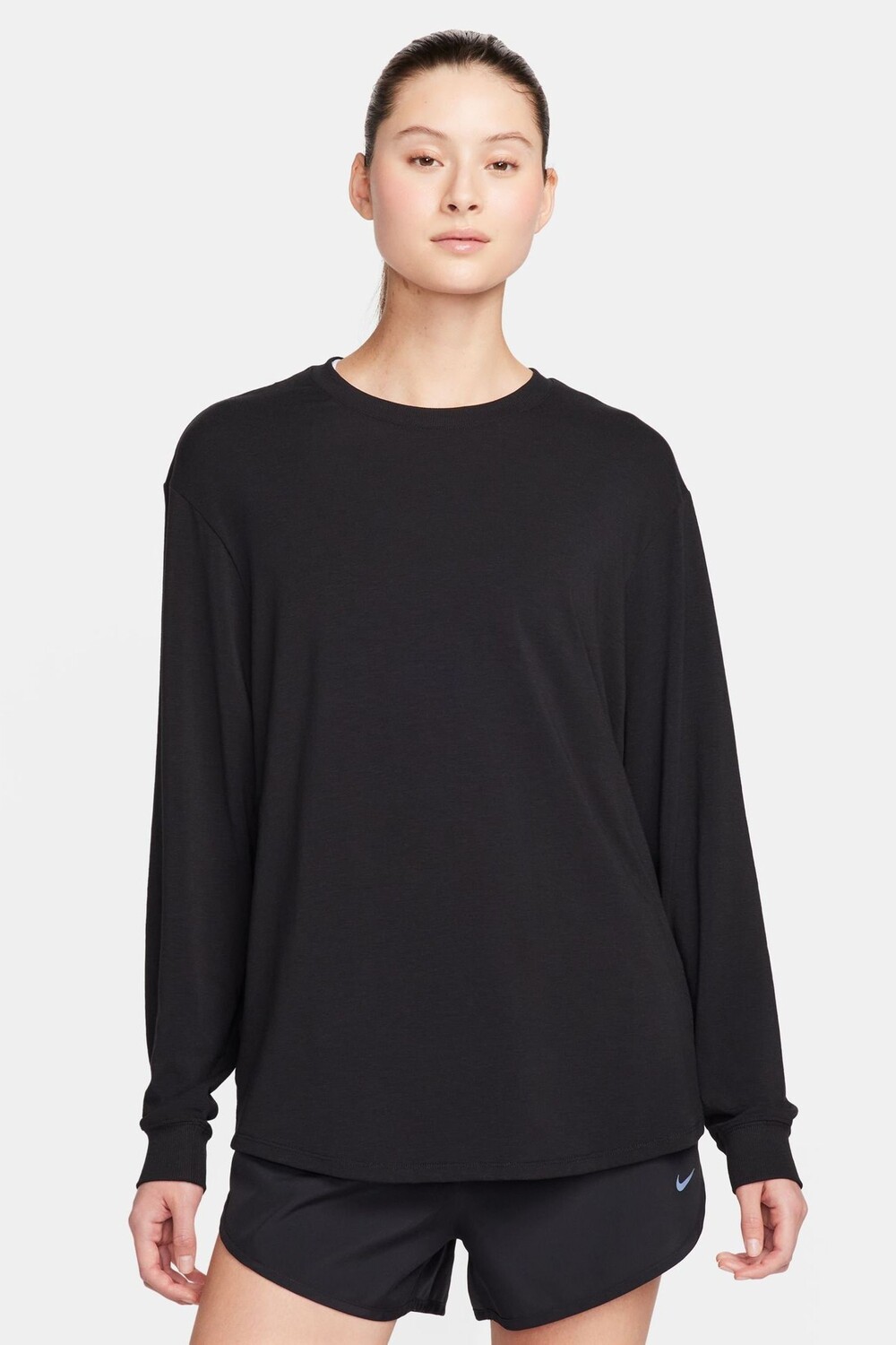 Свободный топ One dri fit с длинными рукавами Nike, черный
Свободный топ One dri fit с длинными рукавами Nike, черный