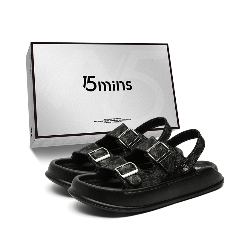 15 MINS Пляжные сандалии мужские сине-черные, цвет Black
15 MINS Пляжные сандалии мужские сине-черные, цвет Black