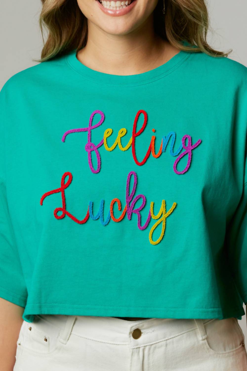 Топ Feeling Lucky в бирюзовом цвете Peach Love
Топ Feeling Lucky в бирюзовом цвете Peach Love