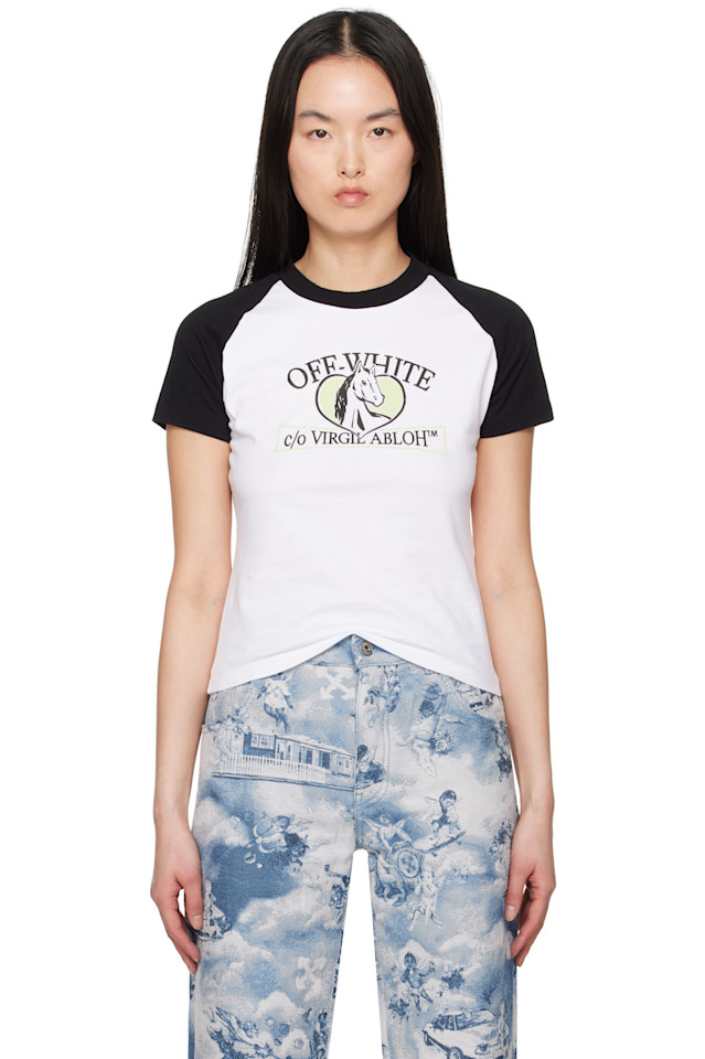 Футболка-реглан с принтом лошади Off-White, мультиколор
Футболка-реглан с принтом лошади Off-White, мультиколор