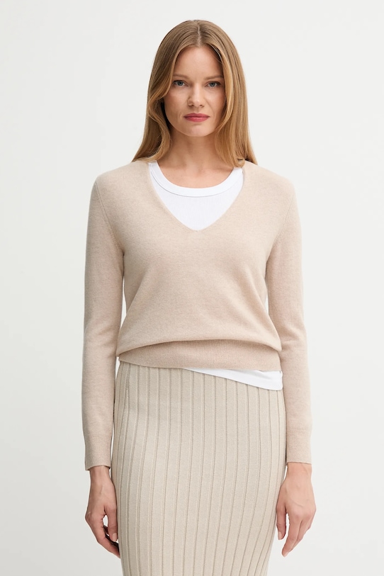 Шерстяной свитер United Colors Of Benetton, бежевый
Шерстяной свитер United Colors Of Benetton, бежевый