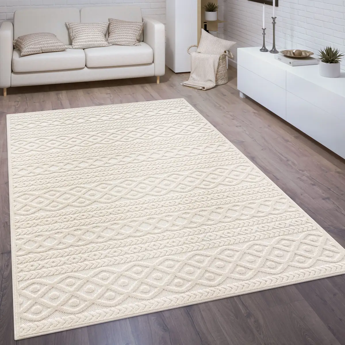 Ковер Paco Home "Cotton 231", прямоугольный, однотонный, эффект high-low, бохо, подходит для использования внутри и снаружи помещений 120х170 см, цвет creme
Ковер Paco Home "Cotton 231", прямоугольный, однотонный, эффект high-low, бохо, подходит для использования внутри и снаружи помещений 120х170 см, цвет creme