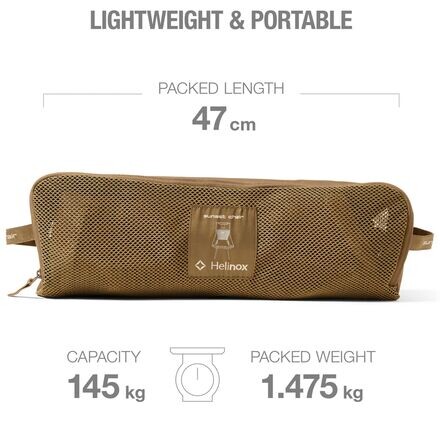 Стул для лагеря заката Helinox, цвет Coyote Tan
Стул для лагеря заката Helinox, цвет Coyote Tan