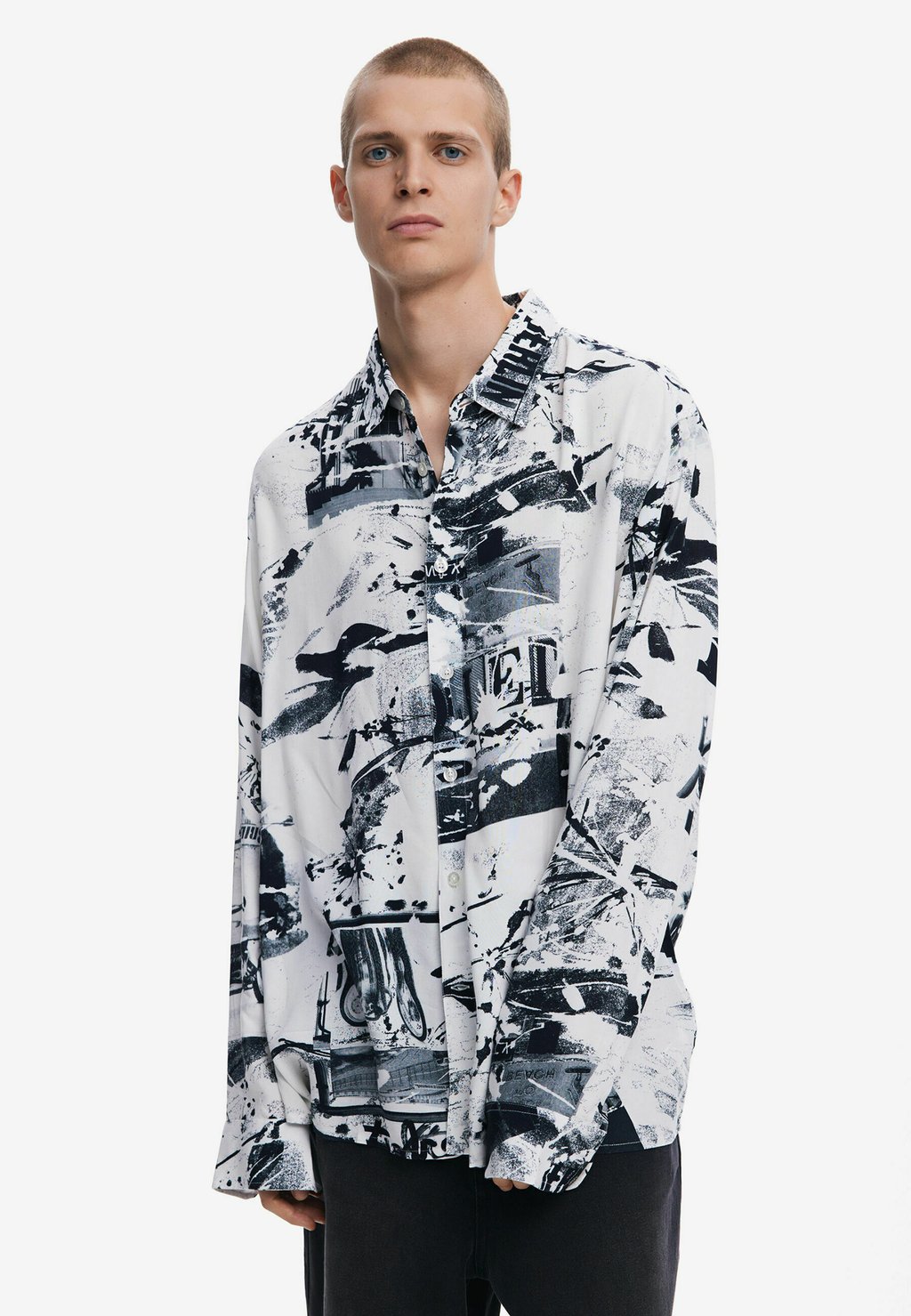 Рубашка Desigual, серый 
Рубашка Desigual, серый