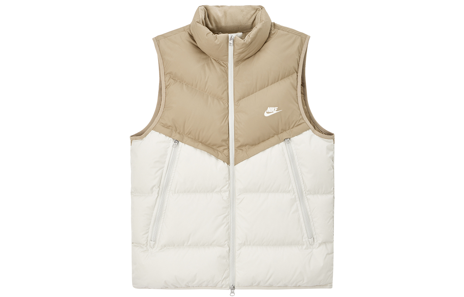 Жилет Nike Windproof Warm Stand Collar Down, белый/хаки
Жилет Nike Windproof Warm Stand Collar Down, белый/хаки