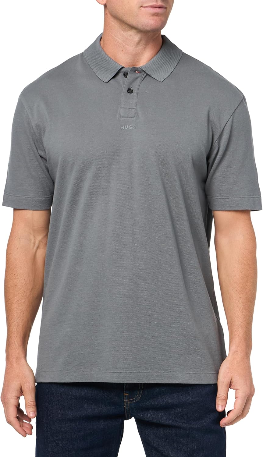 HUGO Мужская поло с контрастным логотипом по центру, Lava Smoke, Серый, HUGO Мужская поло с контрастным логотипом по центру, Lava Smoke
HUGO Мужская поло с контрастным логотипом по центру, Lava Smoke, Серый, HUGO Мужская поло с контрастным логотипом по центру, Lava Smoke