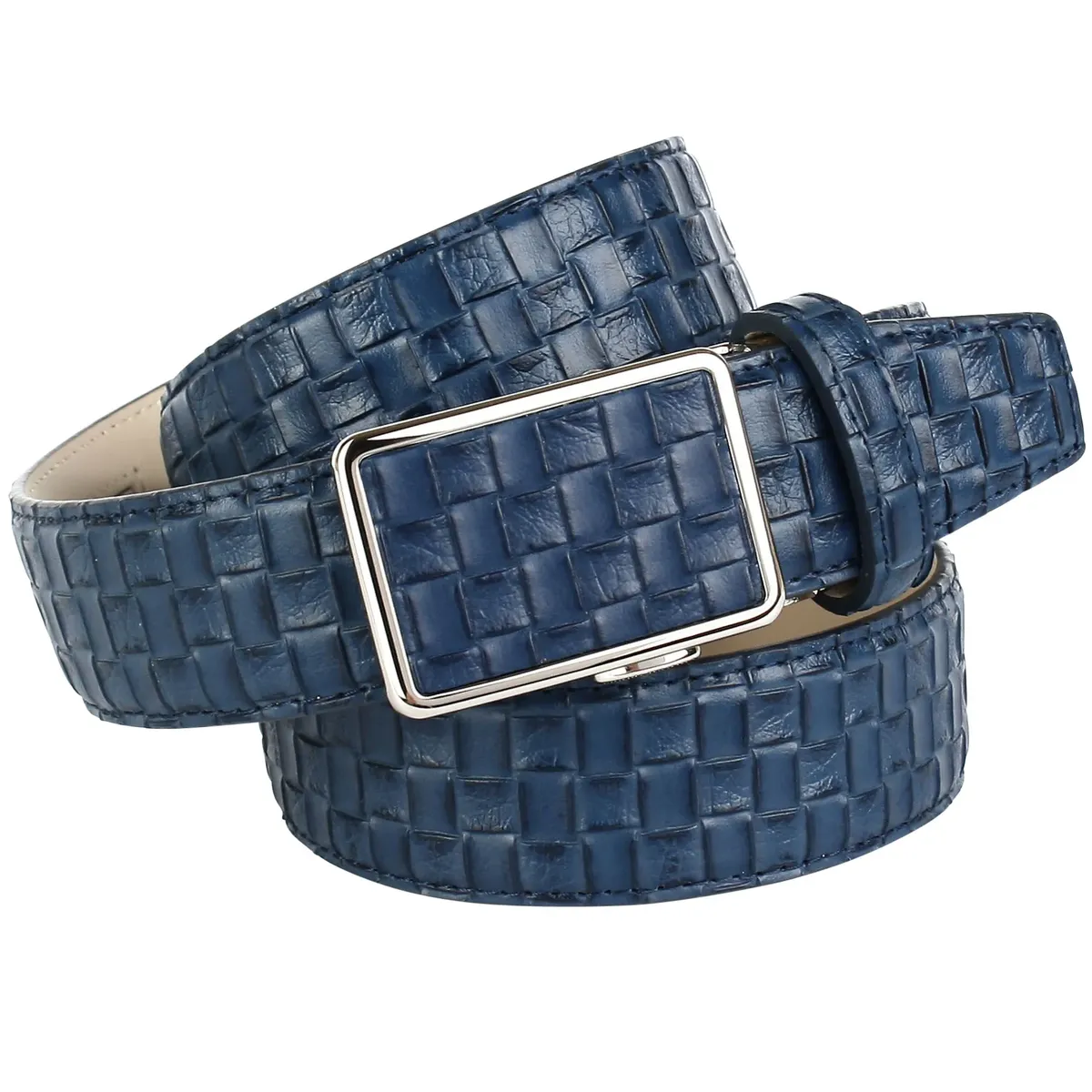 Кожаный ремень Anthoni Crown с плетеным тиснением, черный
Кожаный ремень Anthoni Crown с плетеным тиснением, черный