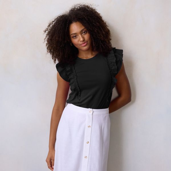 Миниатюрная майка из смешанной техники Lc Lauren Conrad, цвет black ore
Миниатюрная майка из смешанной техники Lc Lauren Conrad, цвет black ore