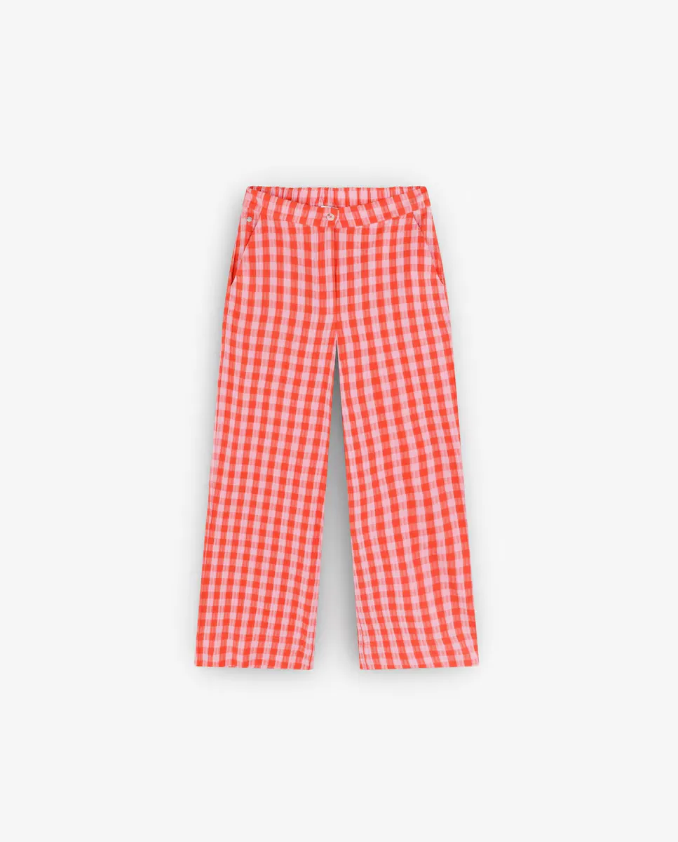 Брюки из хлопка в клетку для девочек Scalpers, цвет Rosa
Брюки из хлопка в клетку для девочек Scalpers, цвет Rosa