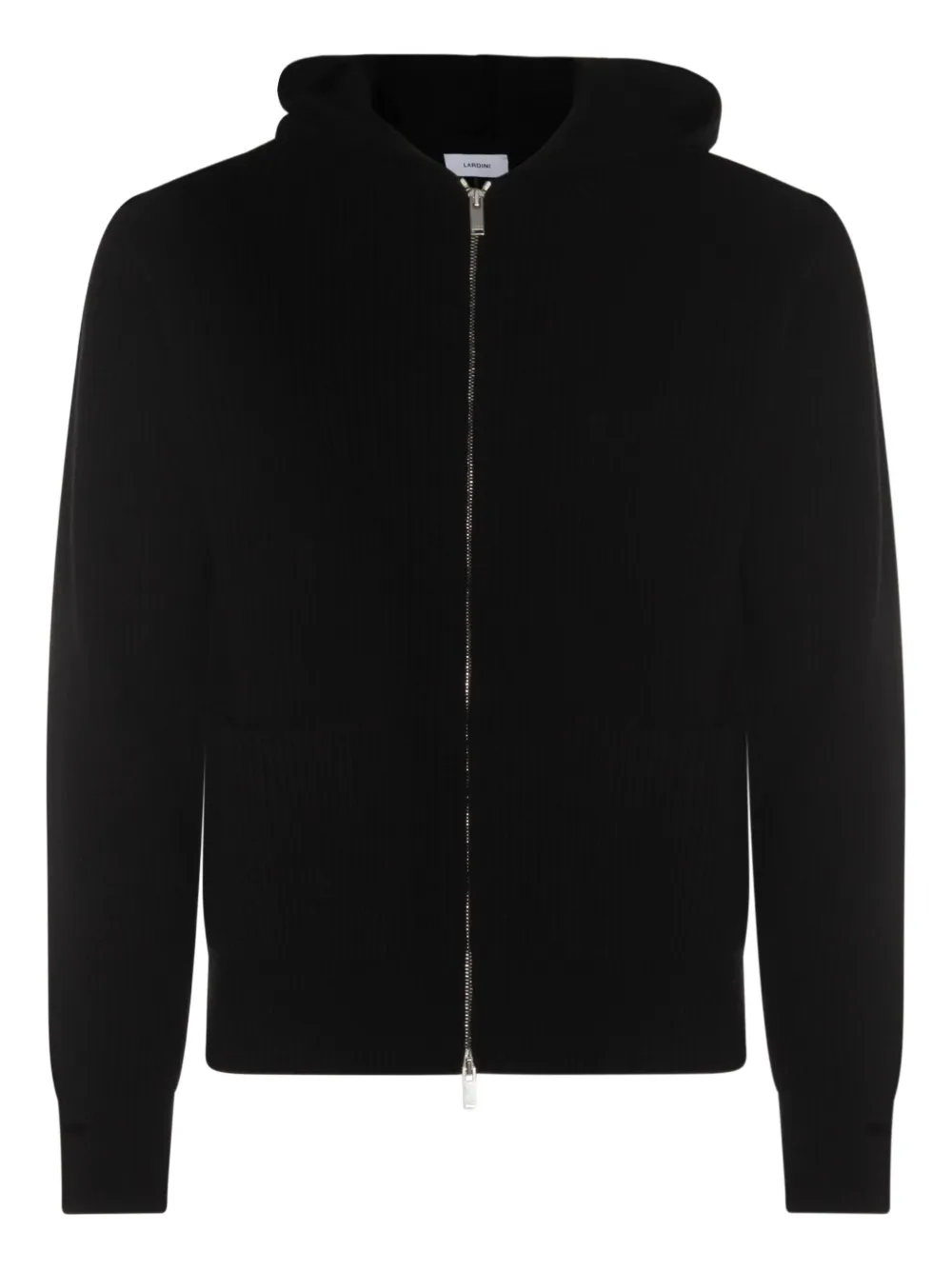 Трикотажная толстовка с капюшоном на молнии с отделкой в рубчик Lardini, черный
Трикотажная толстовка с капюшоном на молнии с отделкой в рубчик Lardini, черный