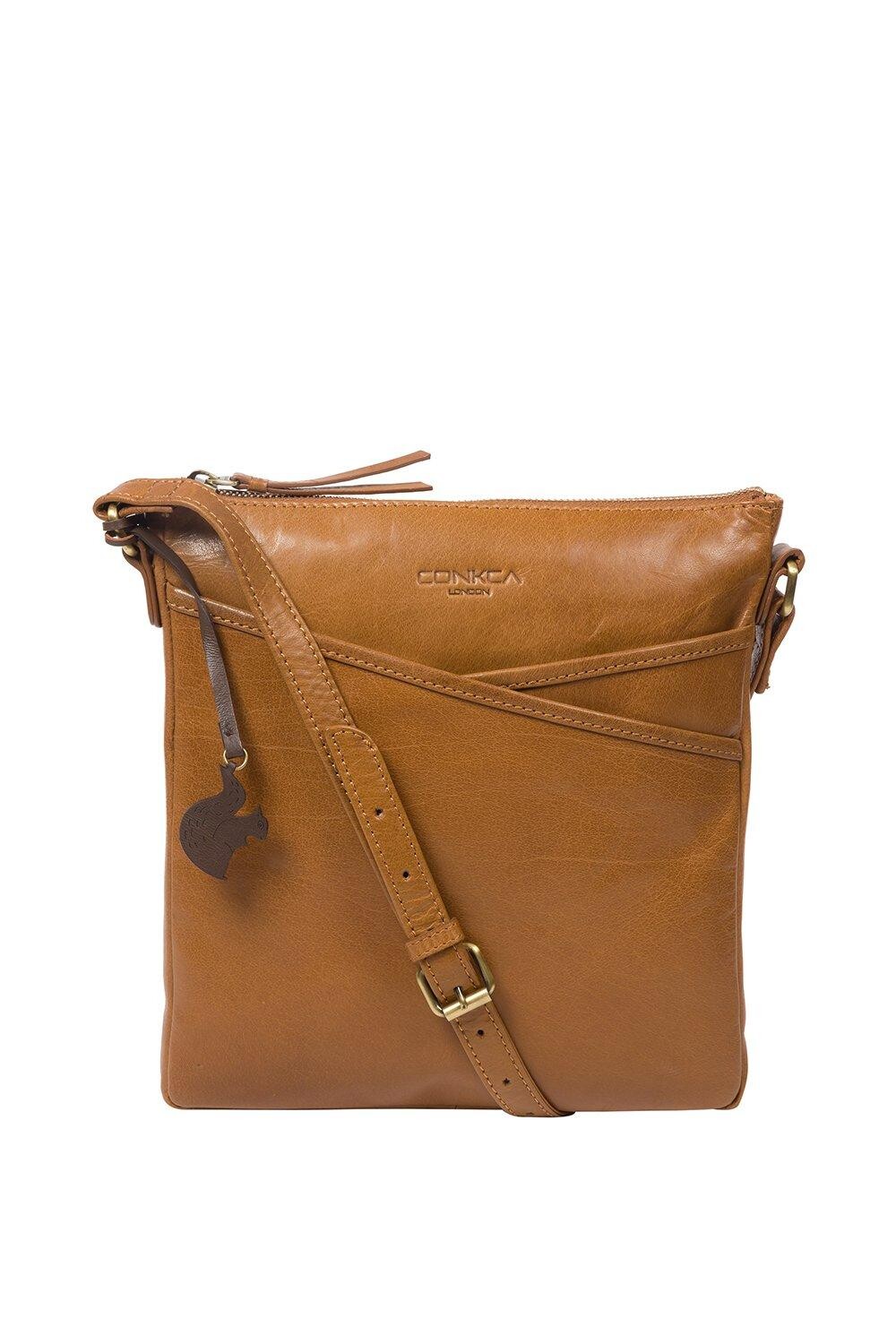 Кожаная сумка через плечо 'Avril' Conkca London, коричневый
Кожаная сумка через плечо 'Avril' Conkca London, коричневый