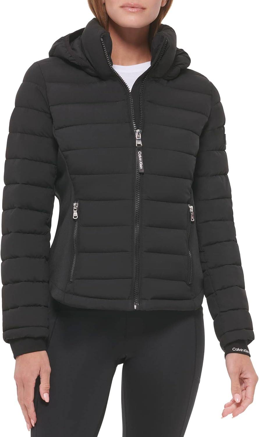 Calvin Klein Женская водонепроницаемая легкая куртка с вставками из неопрена, Light-weight Black
Calvin Klein Женская водонепроницаемая легкая куртка с вставками из неопрена, Light-weight Black