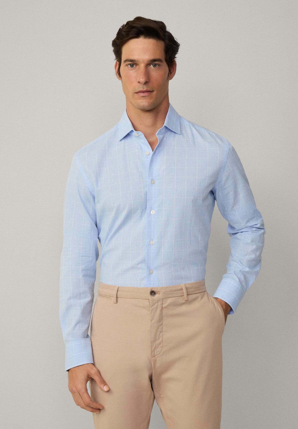 Рубашка Hackett London, синий 
Рубашка Hackett London, синий