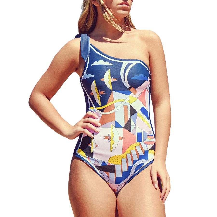 Купальник Dream Like с одним открытым плечом, двусторонний Jessie Zhao New York, Blue and green
Купальник Dream Like с одним открытым плечом, двусторонний Jessie Zhao New York, Blue and green