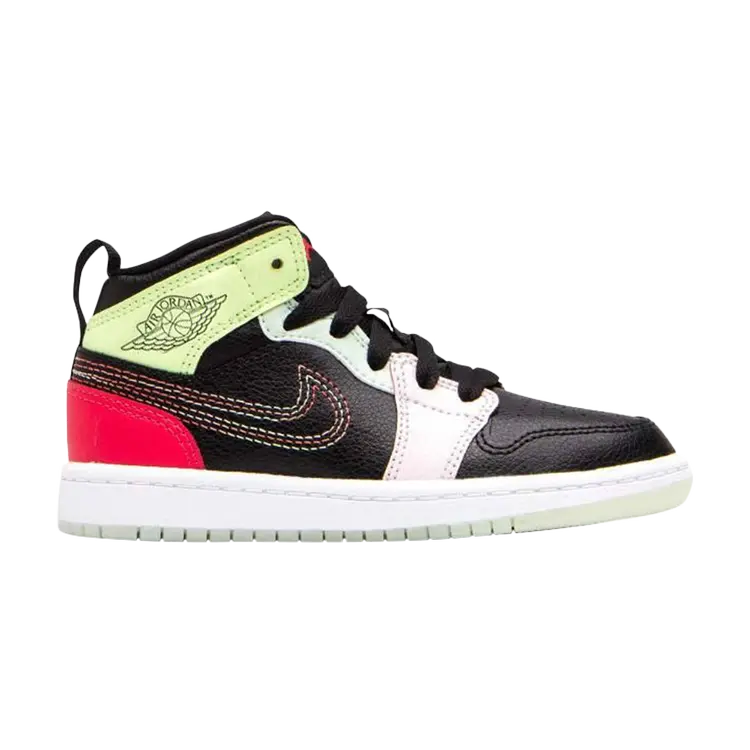Кроссовки Air Jordan 1 Mid SE PS 'Glow in the Dark', черный
Кроссовки Air Jordan 1 Mid SE PS 'Glow in the Dark', черный