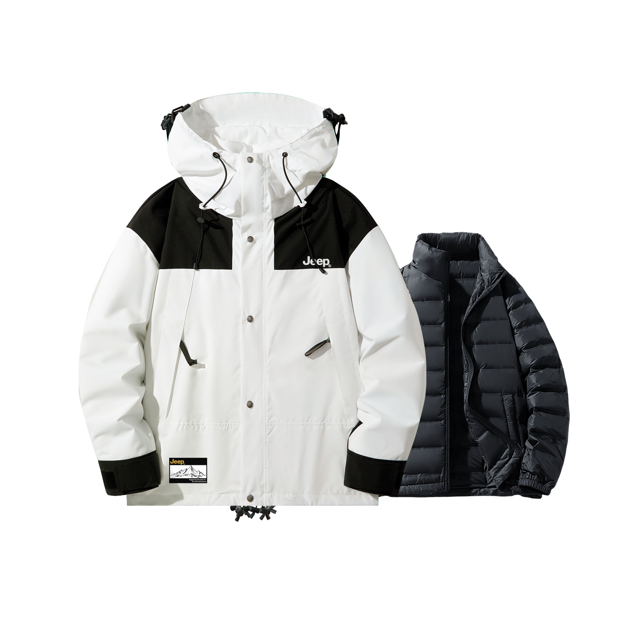 Jeep Трехслойная ветровка тренч унисекс, Raw White (Down Liners)
Jeep Трехслойная ветровка тренч унисекс, Raw White (Down Liners)