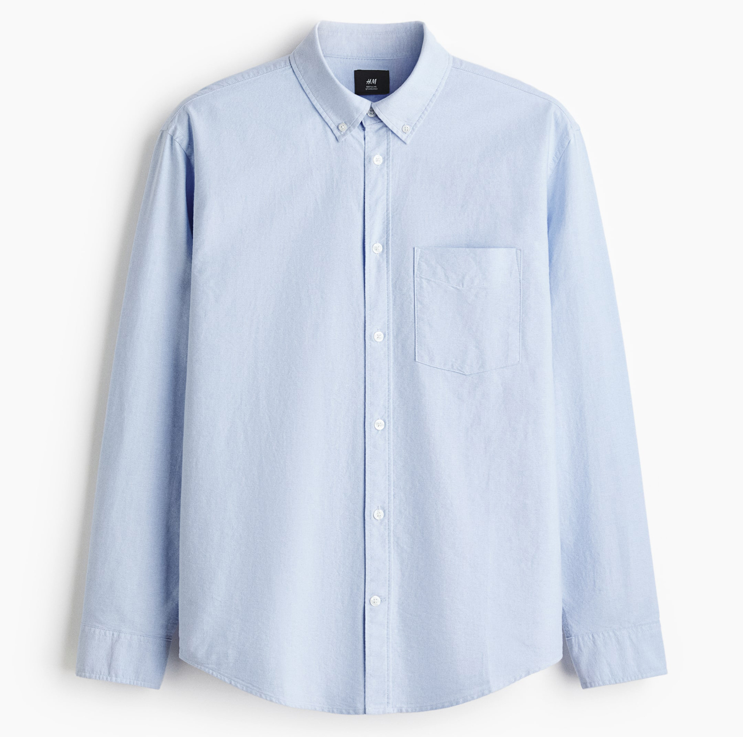 Рубашка H&M Regular Fit Oxford, голубой
Рубашка H&M Regular Fit Oxford, голубой