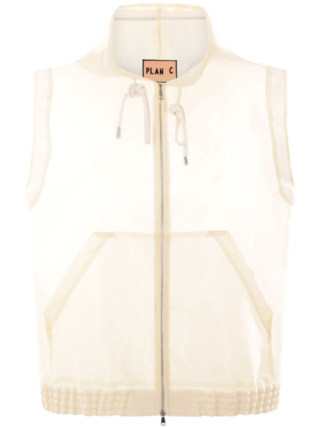 Plan C жилет на молнии с капюшоном и кулиской, белый
Plan C жилет на молнии с капюшоном и кулиской, белый