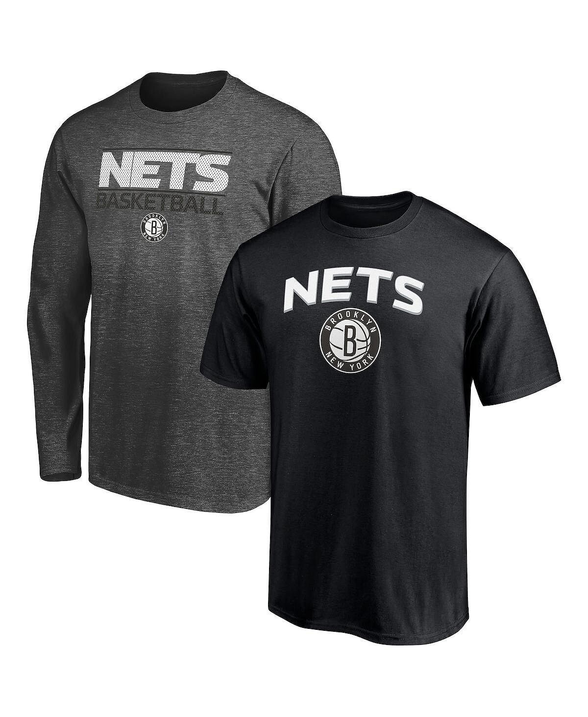 Мужской комбинированный комплект футболок brooklyn nets черного цвета с фирменным принтом heather charcoal Fanatics, мульти
Мужской комбинированный комплект футболок brooklyn nets черного цвета с фирменным принтом heather charcoal Fanatics, мульти