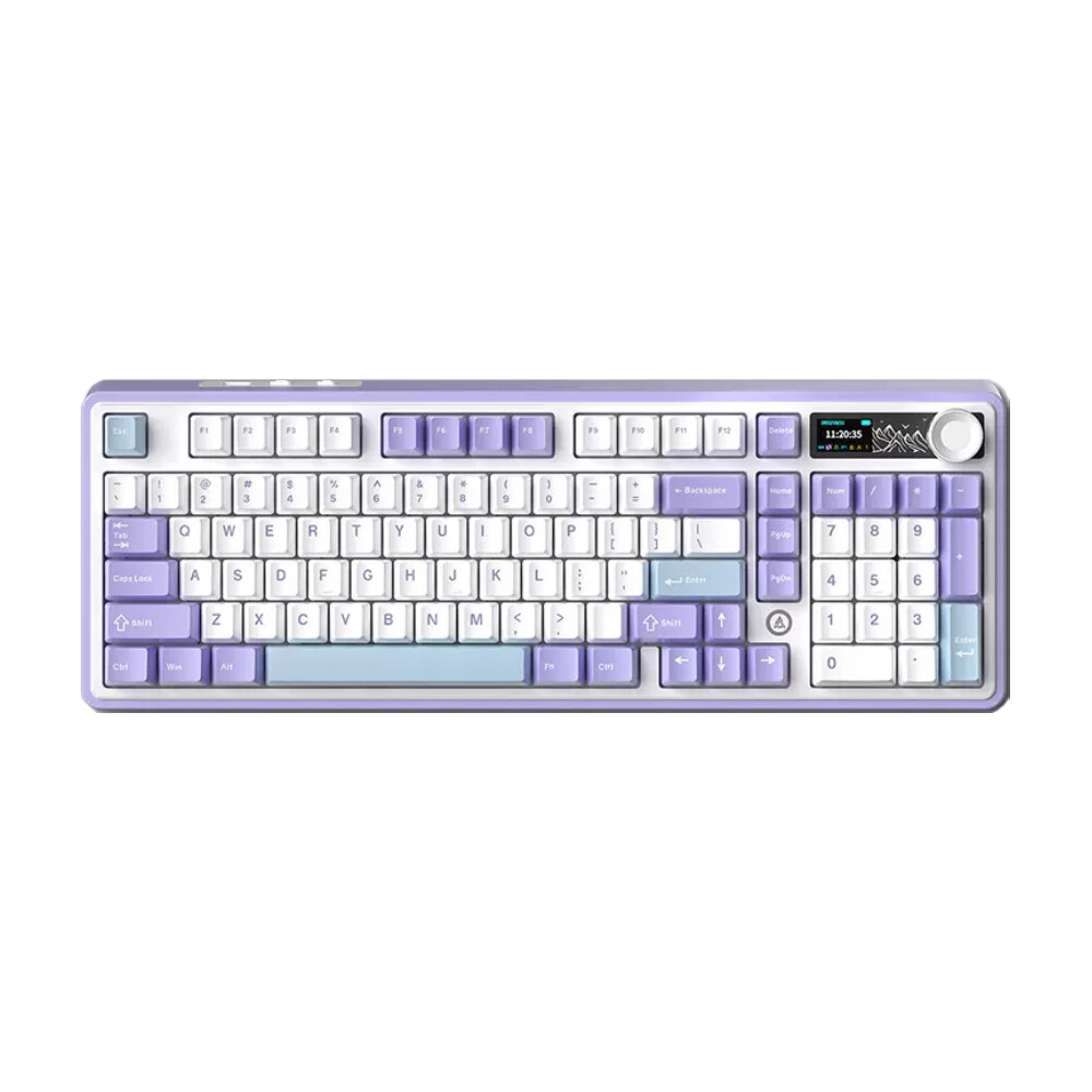 Клавиатура механическая AJAZZ AK980, Maillard Linear, 8000 mAh, фиолетовый/белый/голубой
Клавиатура механическая AJAZZ AK980, Maillard Linear, 8000 mAh, фиолетовый/белый/голубой