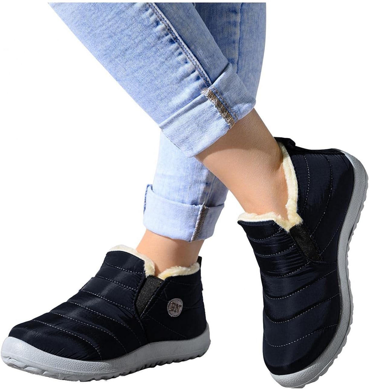 Зимние сапожки Hbeylia с флисовой подкладкой для женщин, легкие, водонепроницаемые, с искусственным мехом, противоскользящие, короткие ботильоны для лыж, катания на лыжах, походов, кемпинга, мягкие, уютные и теплые для холодной погоды, синий
Зимние сапожки Hbeylia с флисовой подкладкой для женщин, легкие, водонепроницаемые, с искусственным мехом, противоскользящие, короткие ботильоны для лыж, катания на лыжах, походов, кемпинга, мягкие, уютные и теплые для холодной погоды, синий