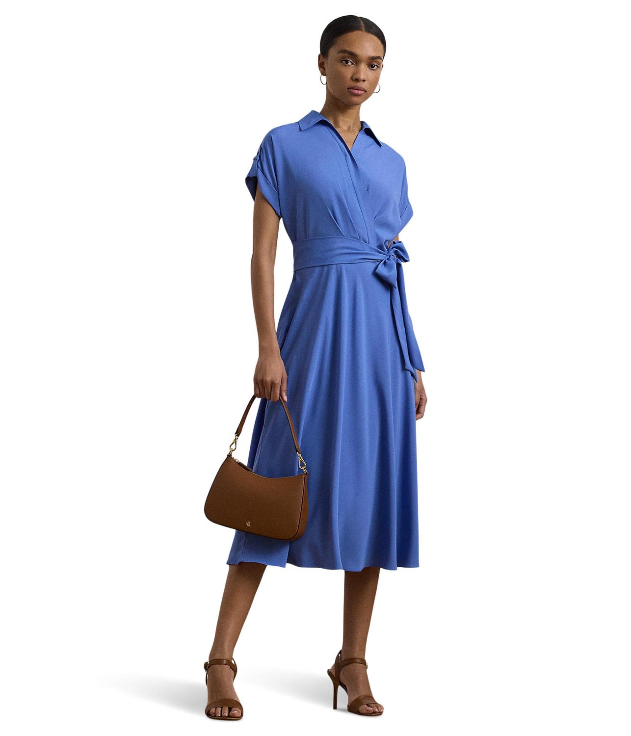 Платье Lauren Ralph Lauren Belted Crepe Dress, Soft Lazuli
Платье Lauren Ralph Lauren Belted Crepe Dress, Soft Lazuli