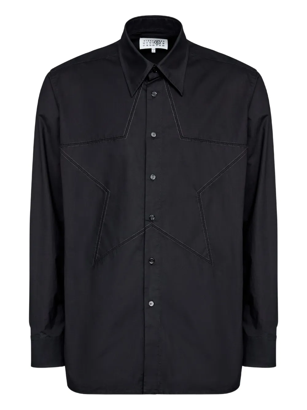 Рубашка на пуговицах MM6 Maison Margiela, черный
Рубашка на пуговицах MM6 Maison Margiela, черный