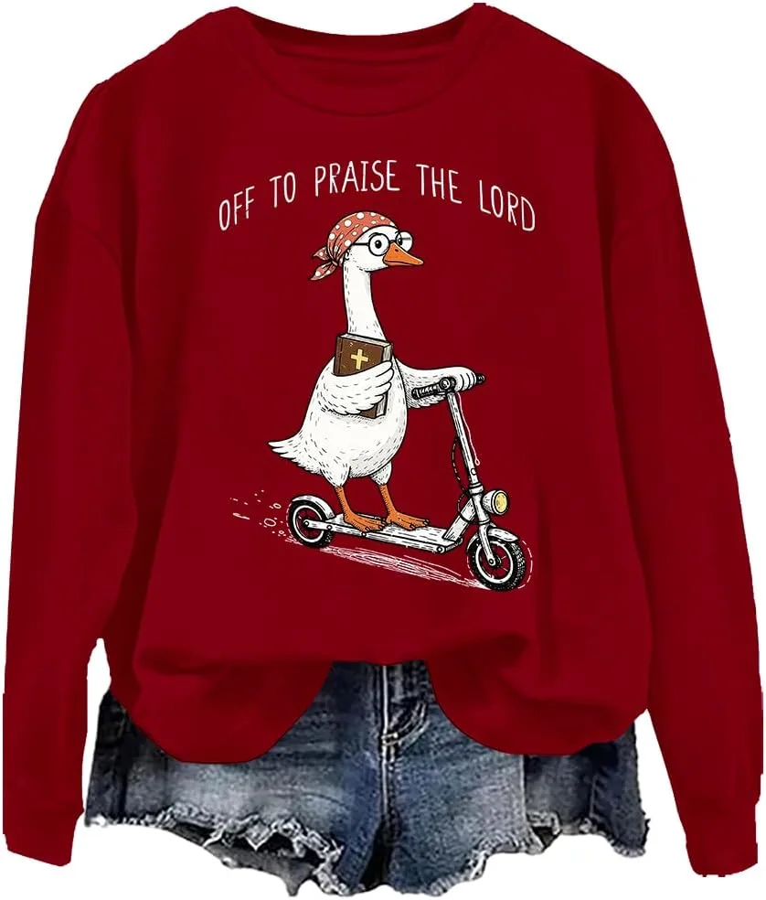 Толстовка с принтом "Praise The Lord Goose" woati
Толстовка с принтом "Praise The Lord Goose" woati