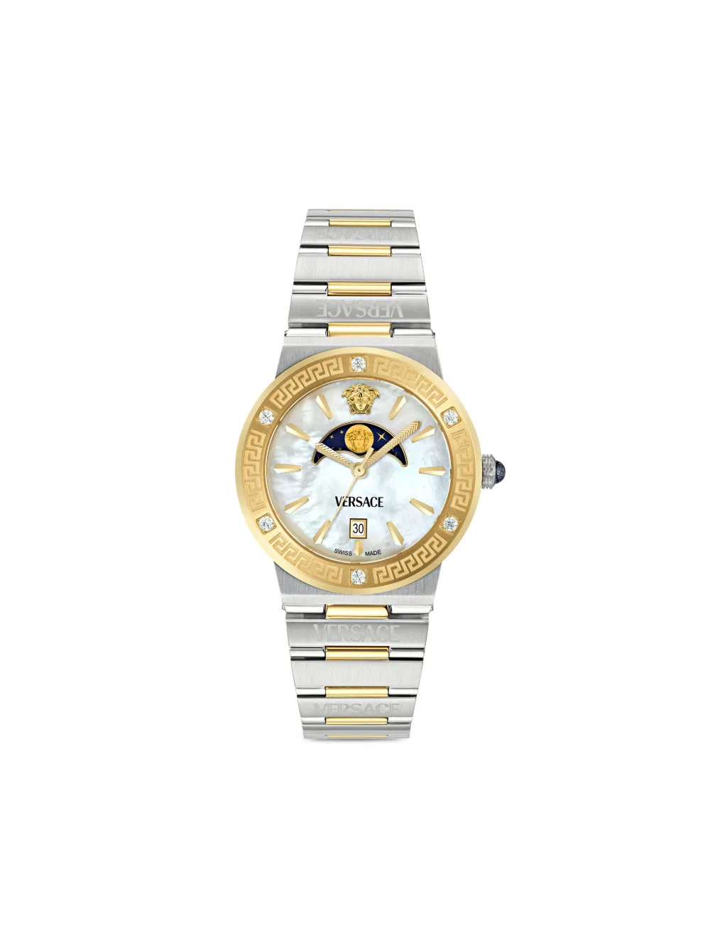 Наручные часы Greca Logo Moonphase 38 мм Versace, белый
Наручные часы Greca Logo Moonphase 38 мм Versace, белый