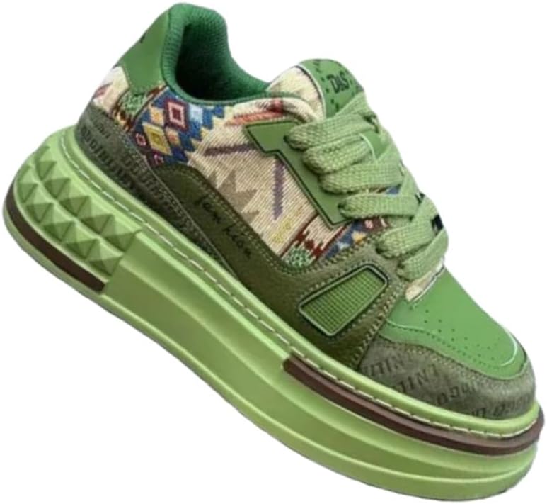 Мужские стильные спортивные кроссовки на танкетке с узорчатым верхом. Толстая подошва сочетает в себе моду и комфорт, подходит для повседневных прогулок и походов Fmshi, зеленый
Мужские стильные спортивные кроссовки на танкетке с узорчатым верхом. Толстая подошва сочетает в себе моду и комфорт, подходит для повседневных прогулок и походов Fmshi, зеленый