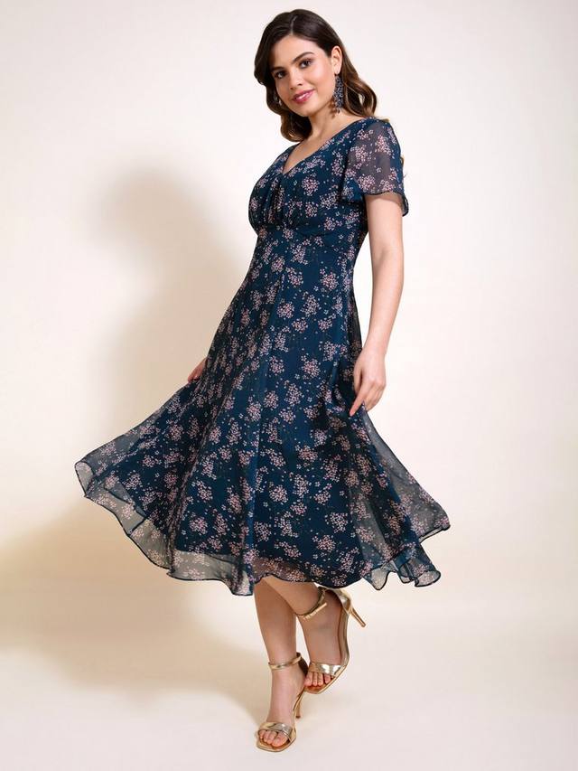 Шифоновое платье миранды в цветочек Alie Street, темно-синий
Шифоновое платье миранды в цветочек Alie Street, темно-синий