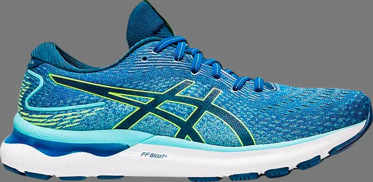 Кроссовки gel nimbus 24 'lake drive hazard green' Asics, синий
Кроссовки gel nimbus 24 'lake drive hazard green' Asics, синий