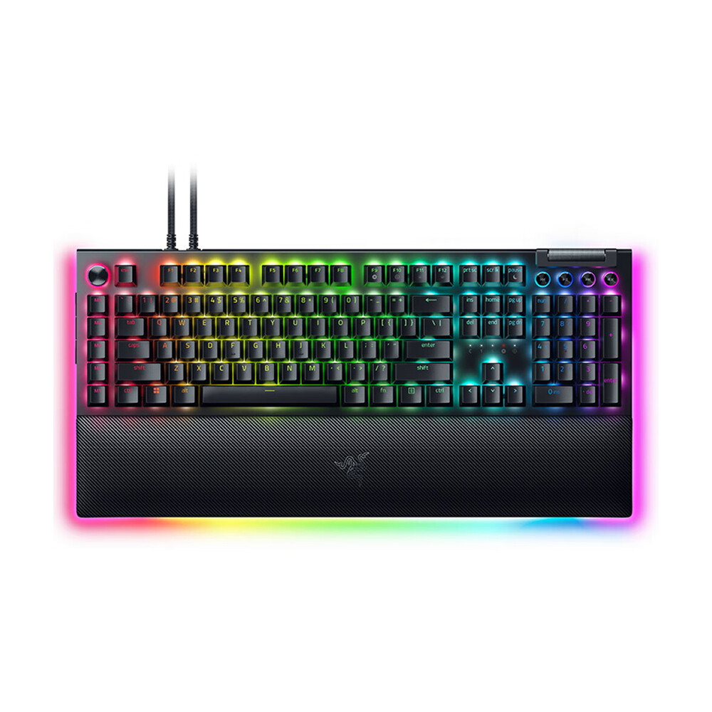 Клавиатура игровая Razer BlackWidow V4 Pro, Orange Switch, с опорой, чёрный, английская раскладка
Клавиатура игровая Razer BlackWidow V4 Pro, Orange Switch, с опорой, чёрный, английская раскладка