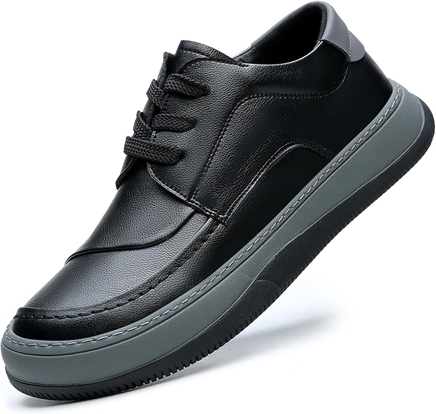Мужские кожаные кроссовки на шнуровке, модные, повседневные, на платформе, удобные, с противоскользящей подошвой, низкие оxfords, деловая и рабочая обувь Lossarye, черный
Мужские кожаные кроссовки на шнуровке, модные, повседневные, на платформе, удобные, с противоскользящей подошвой, низкие оxfords, деловая и рабочая обувь Lossarye, черный