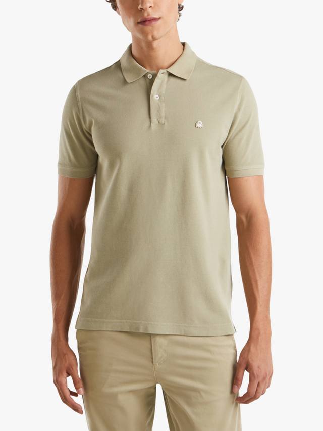 Хлопковая поло с коротким рукавом Regular Fit Benetton, Military Green
Хлопковая поло с коротким рукавом Regular Fit Benetton, Military Green