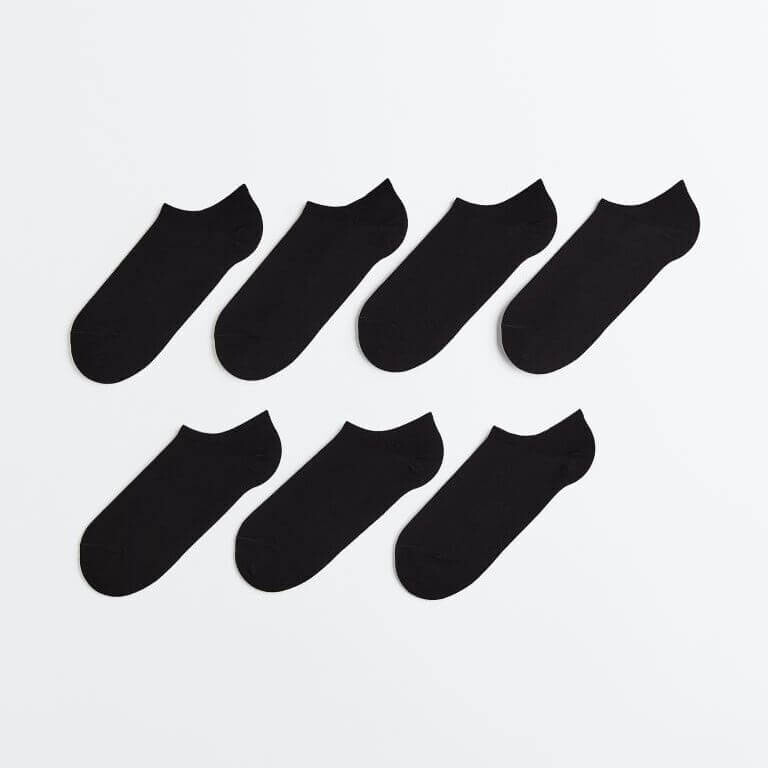 Комплект коротких носков H&M, 7 пар, черный
Комплект коротких носков H&M, 7 пар, черный