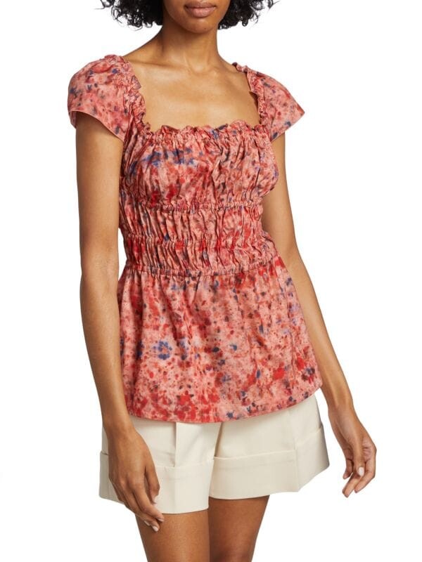 Топ Altuzarra Darcey с баской, розовый
Топ Altuzarra Darcey с баской, розовый