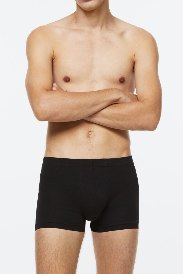 Комплект из 5 хлопковых трусов-боксеров H&M, черный
Комплект из 5 хлопковых трусов-боксеров H&M, черный