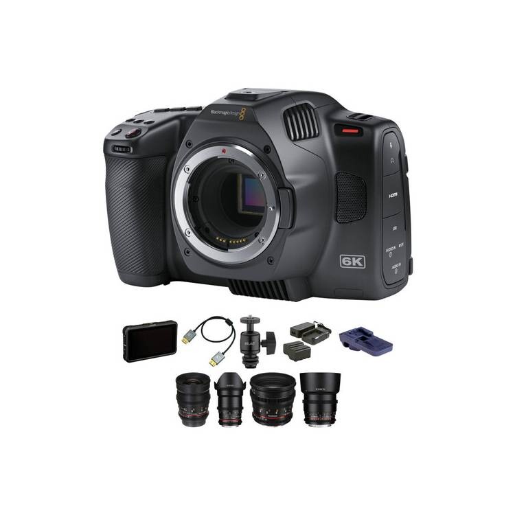Видеокамера Blackmagic Design Pocket Cinema Camera 6K G2 (Starter Kit), черный
Видеокамера Blackmagic Design Pocket Cinema Camera 6K G2 (Starter Kit), черный