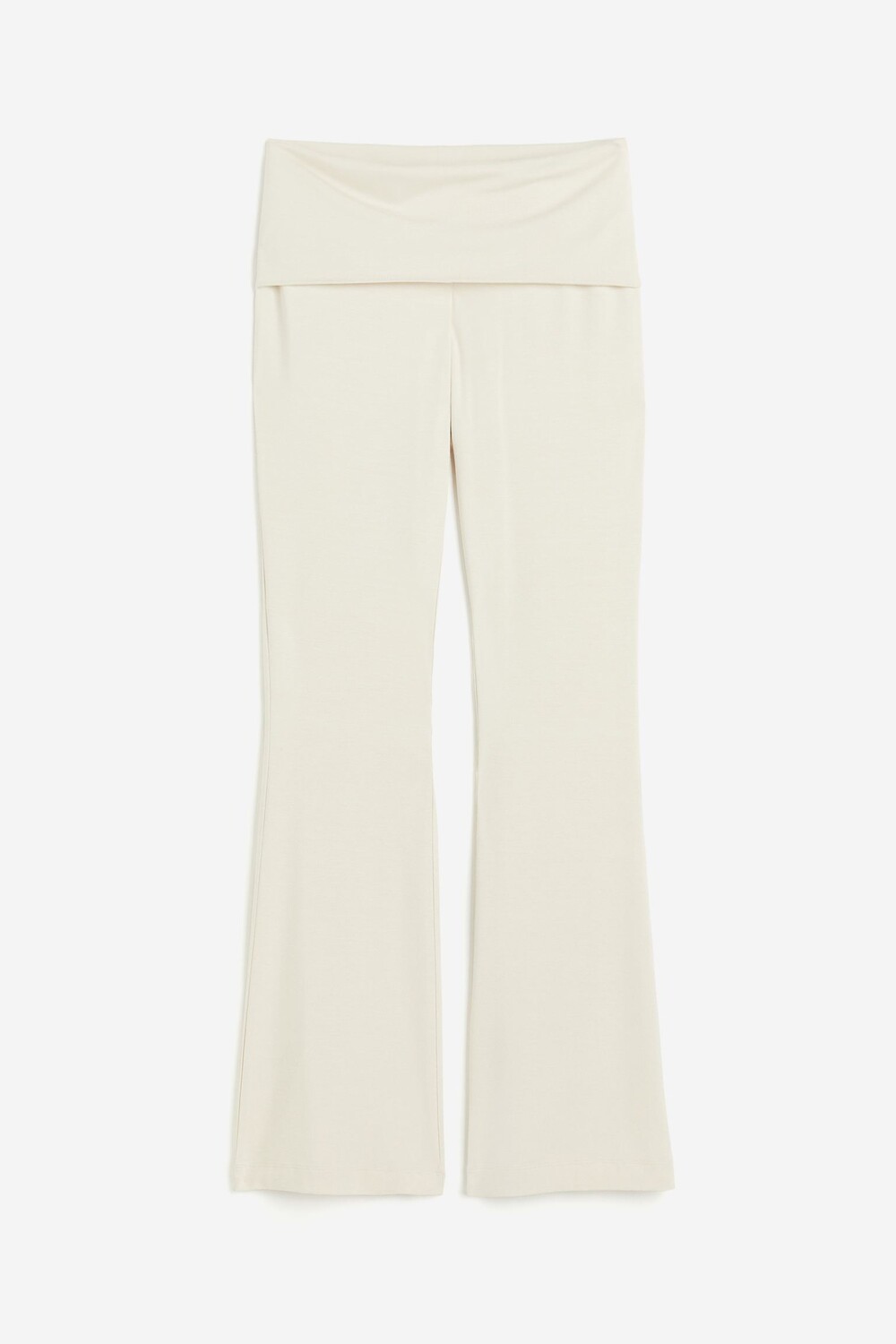 Брюки H&M Flared Jersey, светло-бежевый 
Брюки H&M Flared Jersey, светло-бежевый