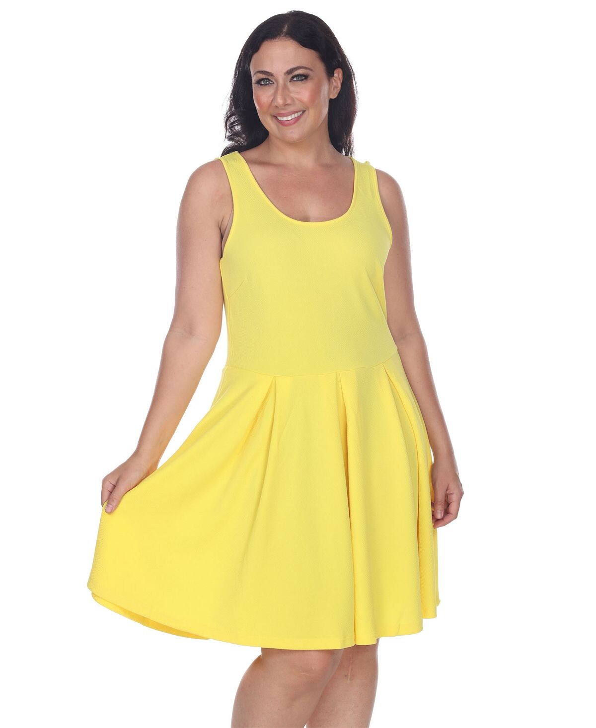 Женское платье больших размеров с кристаллами White Mark
Женское платье больших размеров с кристаллами White Mark