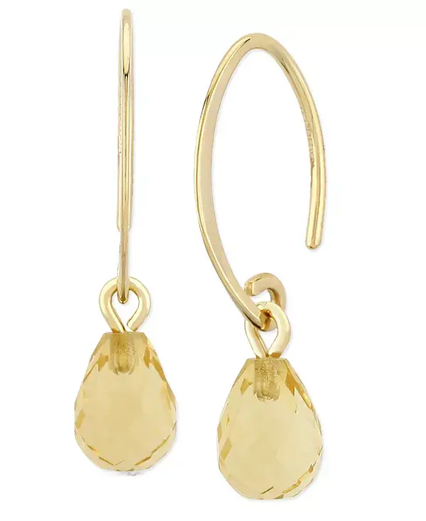 Серьги-Подвески с драгоценными камнями огранки «бриолет» из 14-каратного желтого золота доступны с аметистами, цитринами и перидотами. Macy'S, citrine
Серьги-Подвески с драгоценными камнями огранки «бриолет» из 14-каратного желтого золота доступны с аметистами, цитринами и перидотами. Macy'S, citrine