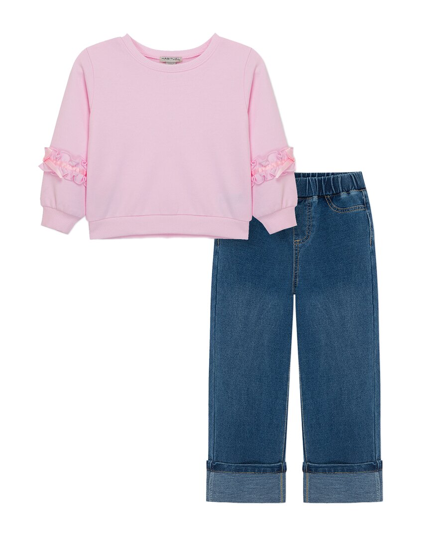 Комплект брюк и пуловера Habitual со сборками, розовый
Комплект брюк и пуловера Habitual со сборками, розовый