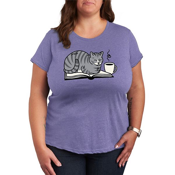 Футболка с принтом "кофе и кот на книге" Plus size Licensed Character, Heather Periwinkle
Футболка с принтом "кофе и кот на книге" Plus size Licensed Character, Heather Periwinkle
