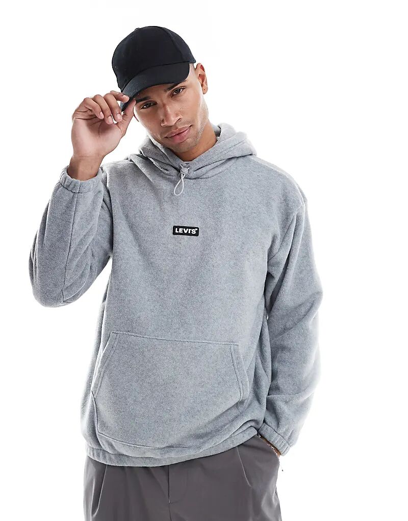 Толстовка свободного кроя из флиса с логотипом Baby Tab серого меланжевого цвета Levi's
Толстовка свободного кроя из флиса с логотипом Baby Tab серого меланжевого цвета Levi's